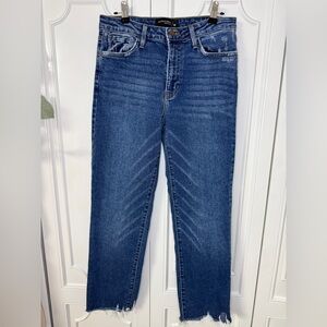 Just Black Men's Straight Jeans in Dark Blue Wash